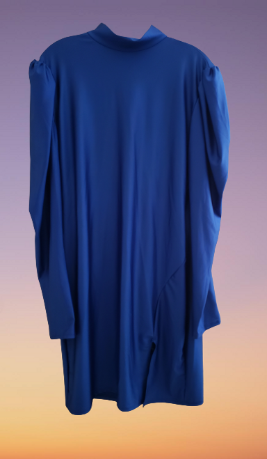 Royal Blue Drape Dress