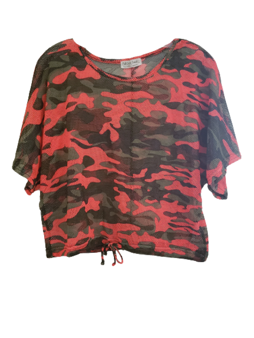 Camo Mesh Tops