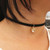 Black Costume Diamond Pendent Choker