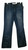 Blue Destructive Flare Jeans