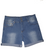 Blue Fade Wash Jeans Shorts