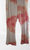 Peach White Tye Dye Wide