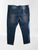 Blue Distress Cuff Jeans