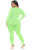 Lime Front Wrap Jumpsuit