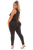 Black Entire Distressed Jumpsuit