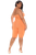 Orange Halter Night Romper