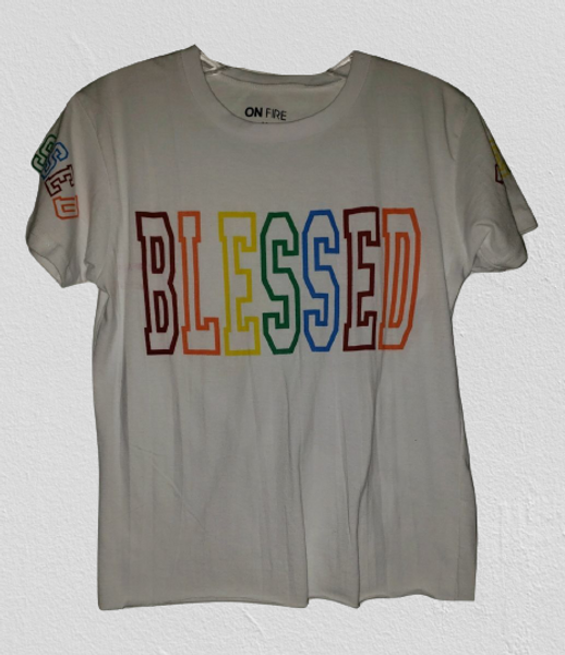 White Multi Blessed Top