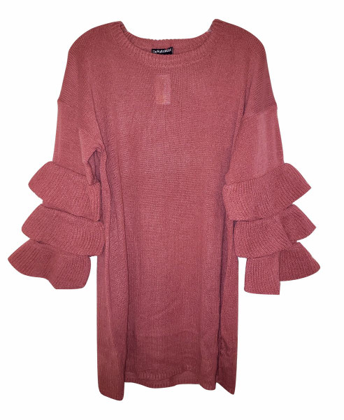 Rose Ruffle Long Sleeve