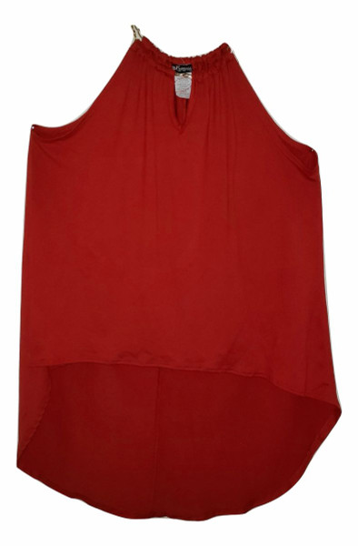 Red Hilo Chain Baby Doll Top
