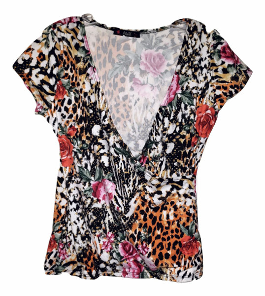 Animal Floral Front Wrap