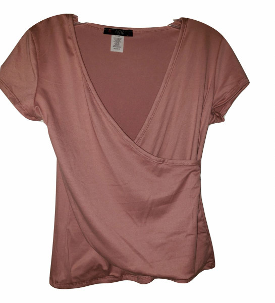 Rose Front Wrap Top