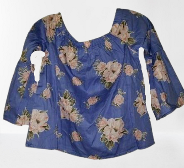 Floral Off Shoulder Scoop Top