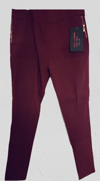 Burgundy Side Zip