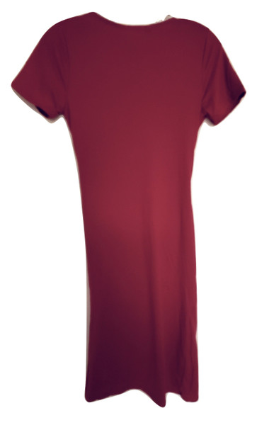 Red Side Wrap Dress