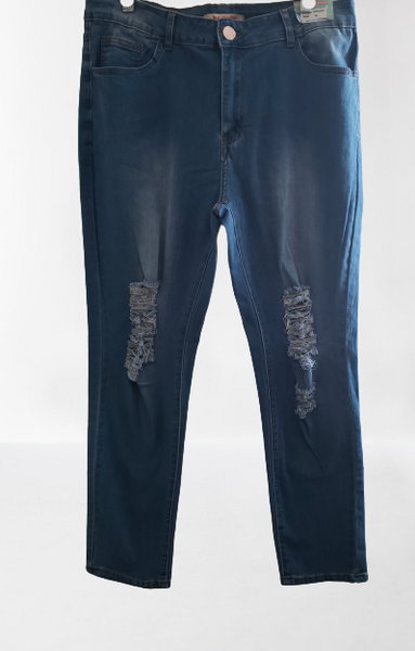 Lite Blue Rip Wisk Jeans