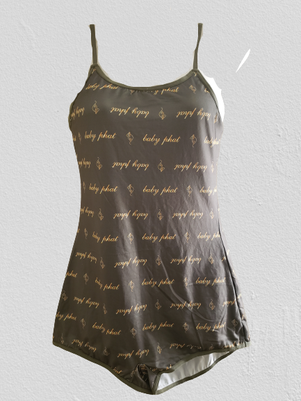 Baby Phat Green Gold Romper