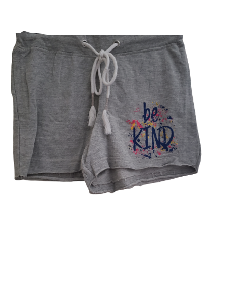 Gray Be Kind Shorts
