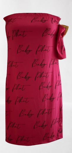 Baby Phat Pink Black Halter Dress