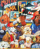 Close up of Mutts Sports Bar wooden jigsaw puzzle showing a glimpse behind a bar full of dogs who are sitting and enjoying a drink and smoking as they socialize with one another.