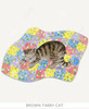Orange and white tabby cat themed Purrfect Place compact puzzle