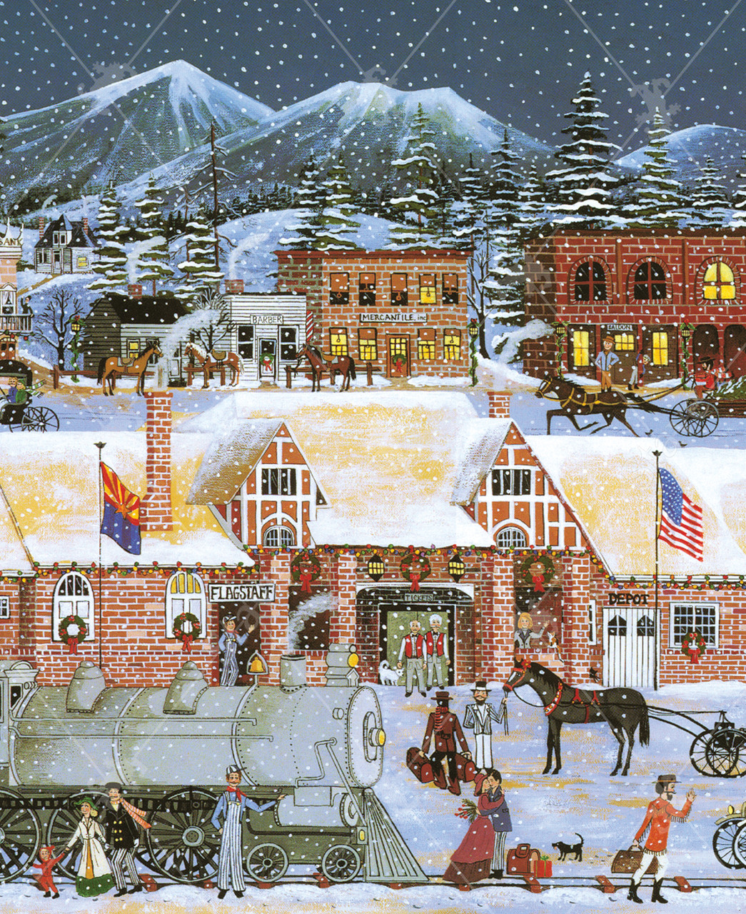 Coming Home For Christmas, a traditional puzzle - Stave Puzzles