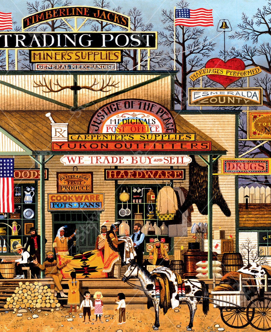 Timberline Jack's, a traditional puzzle - Stave Puzzles