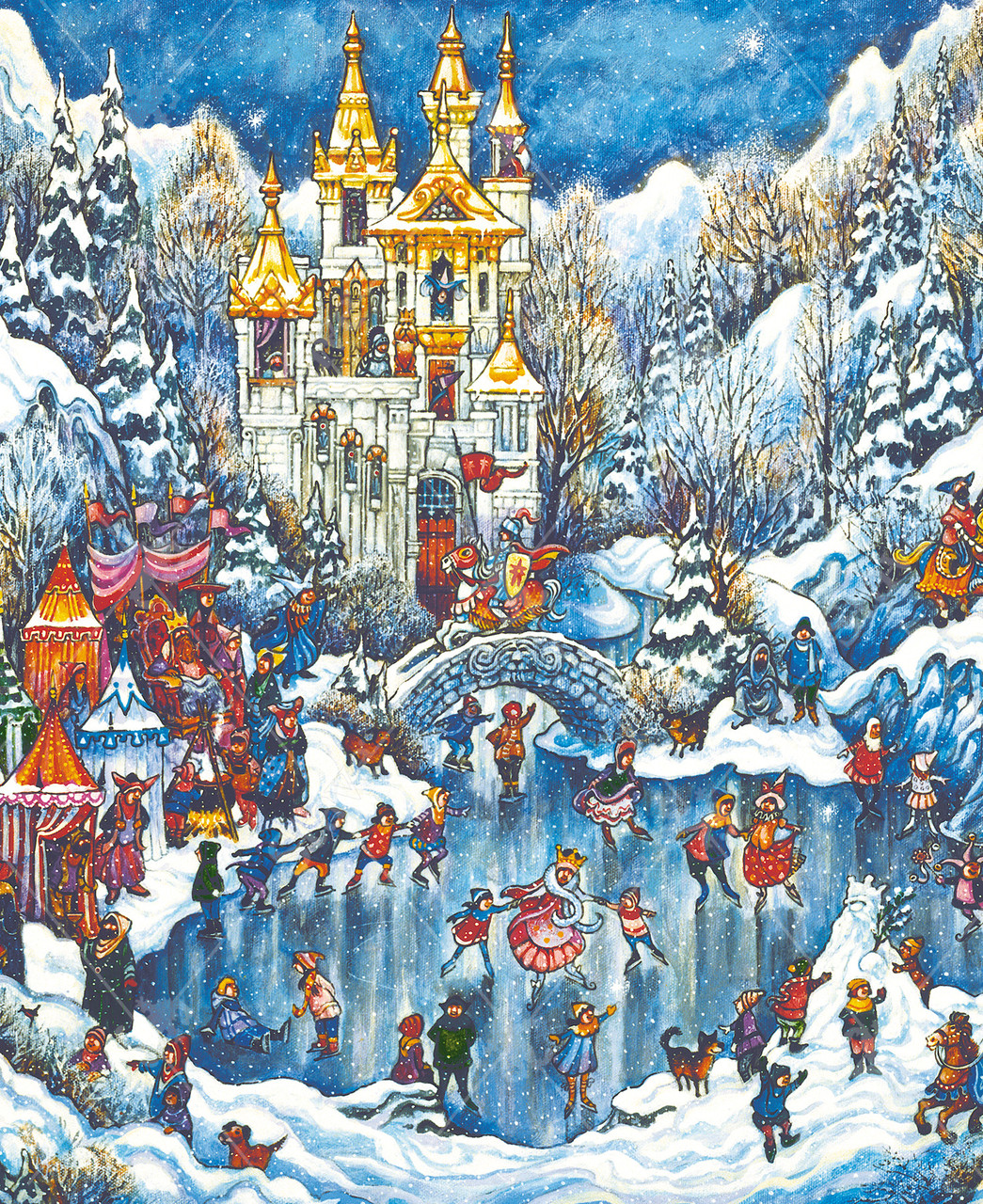 Camelot Winter, a traditional puzzle - Stave Puzzles
