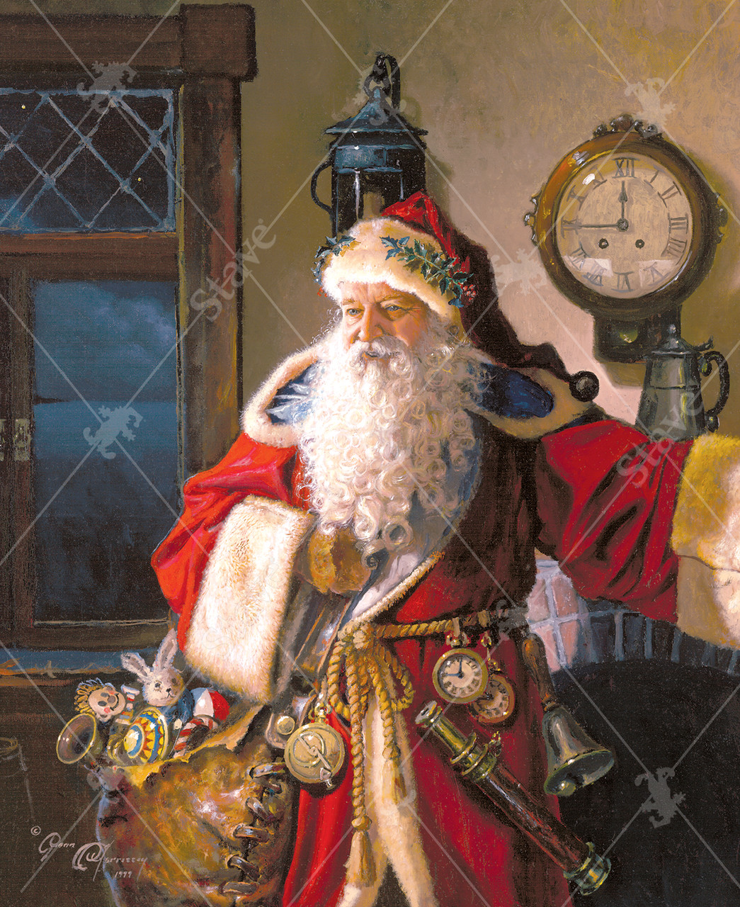 Father Christmas, a traditional puzzle - Stave Puzzles