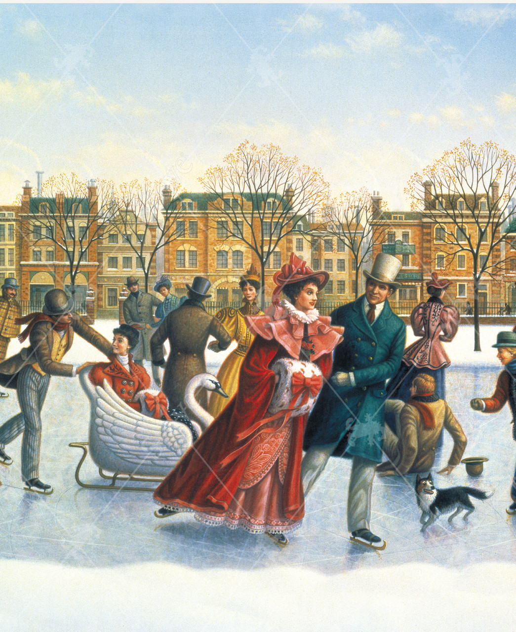 Victorian Skaters Jigsaw Puzzle | Stave Puzzles