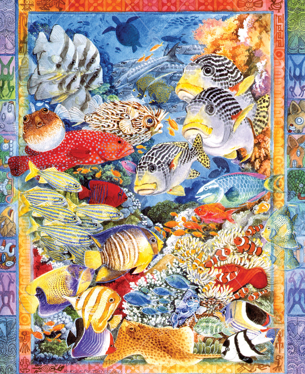 Tropical Fish, a traditional puzzle - Stave Puzzles