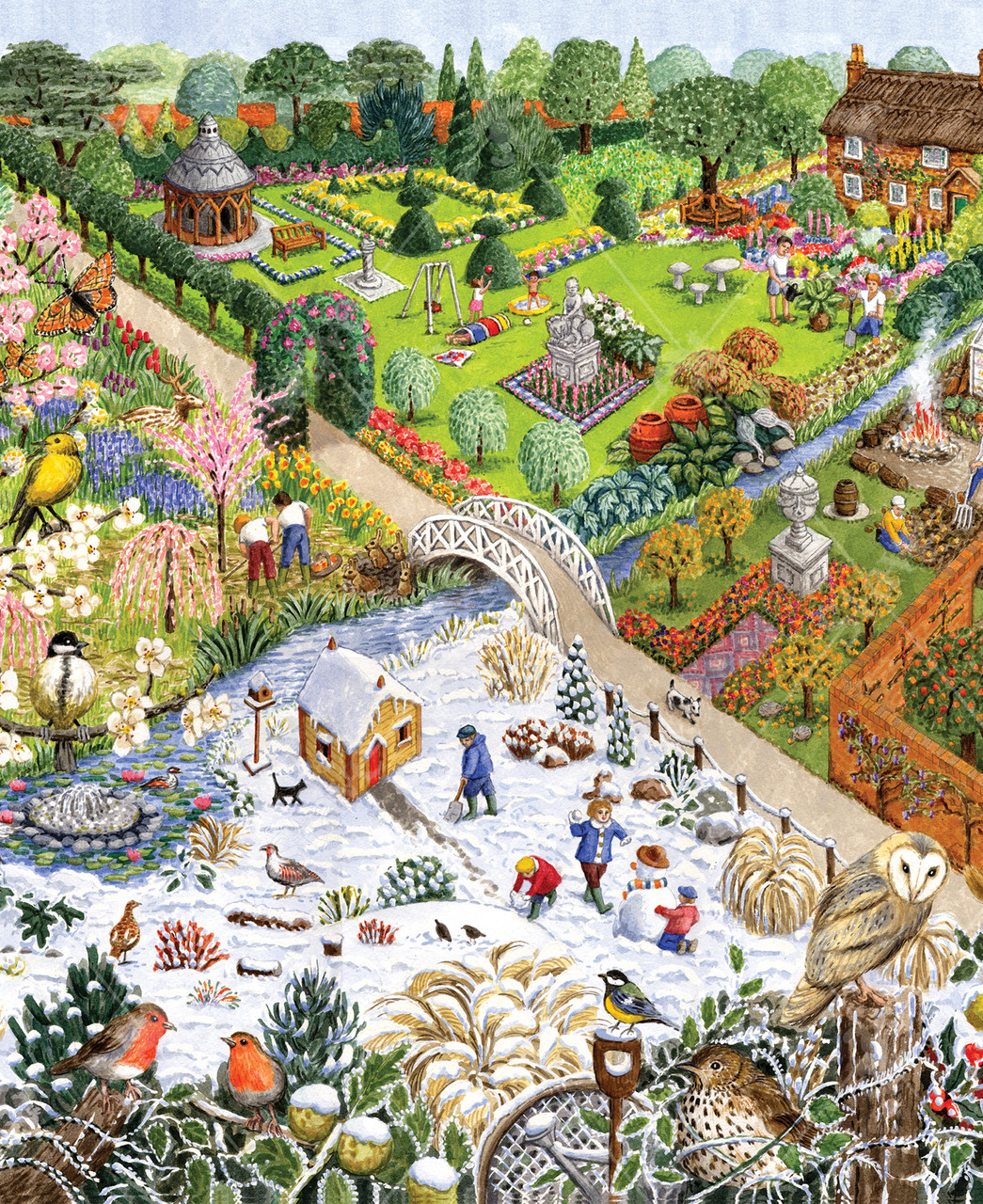 The Four Seasons, a traditional puzzle - Stave Puzzles