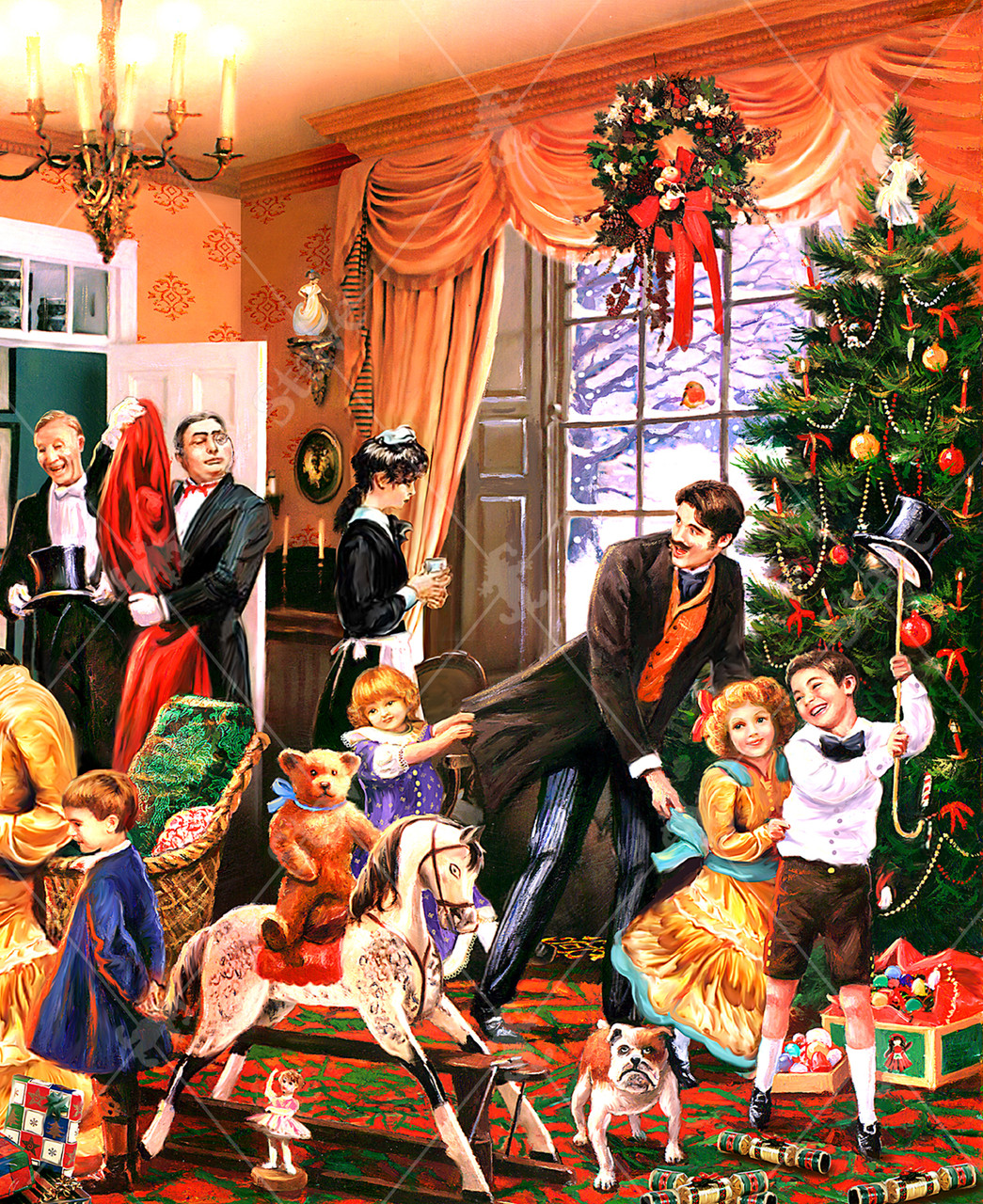Victorian Holiday, a traditional puzzle - Stave Puzzles