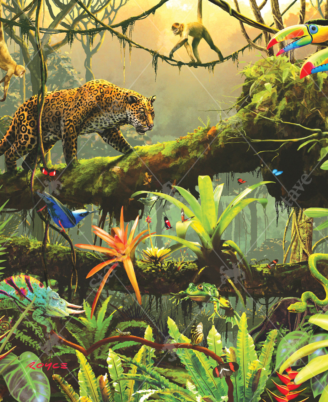 Jungle Life, a traditional puzzle - Stave Puzzles