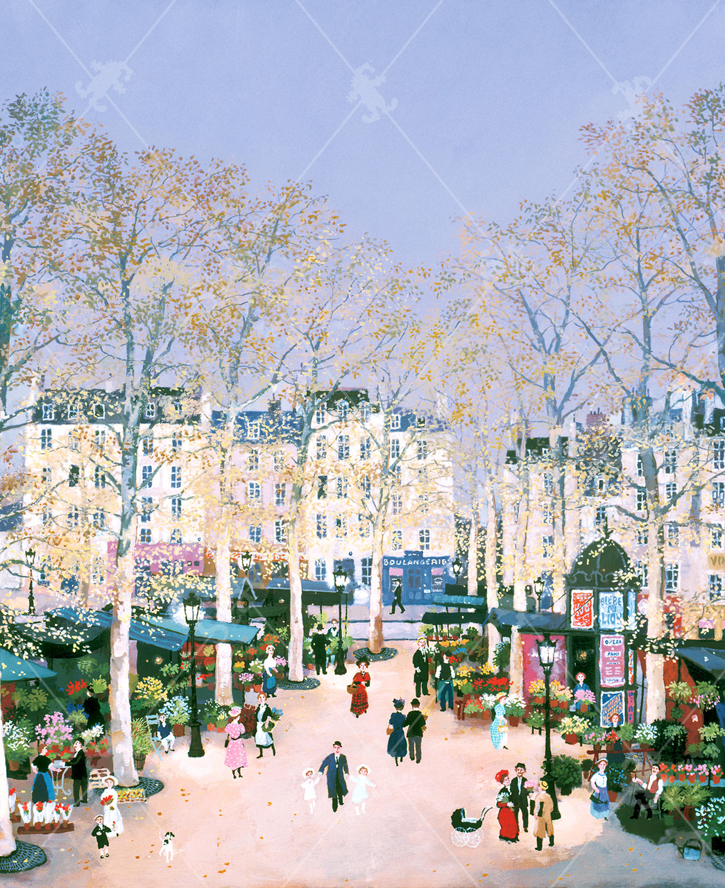 Flower Market Madeleine Square, a traditional puzzle - Stave Puzzles