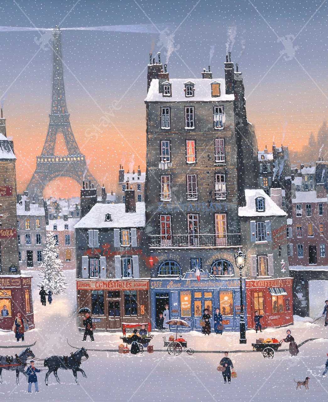 Christmas In Paris, a traditional puzzle - Stave Puzzles