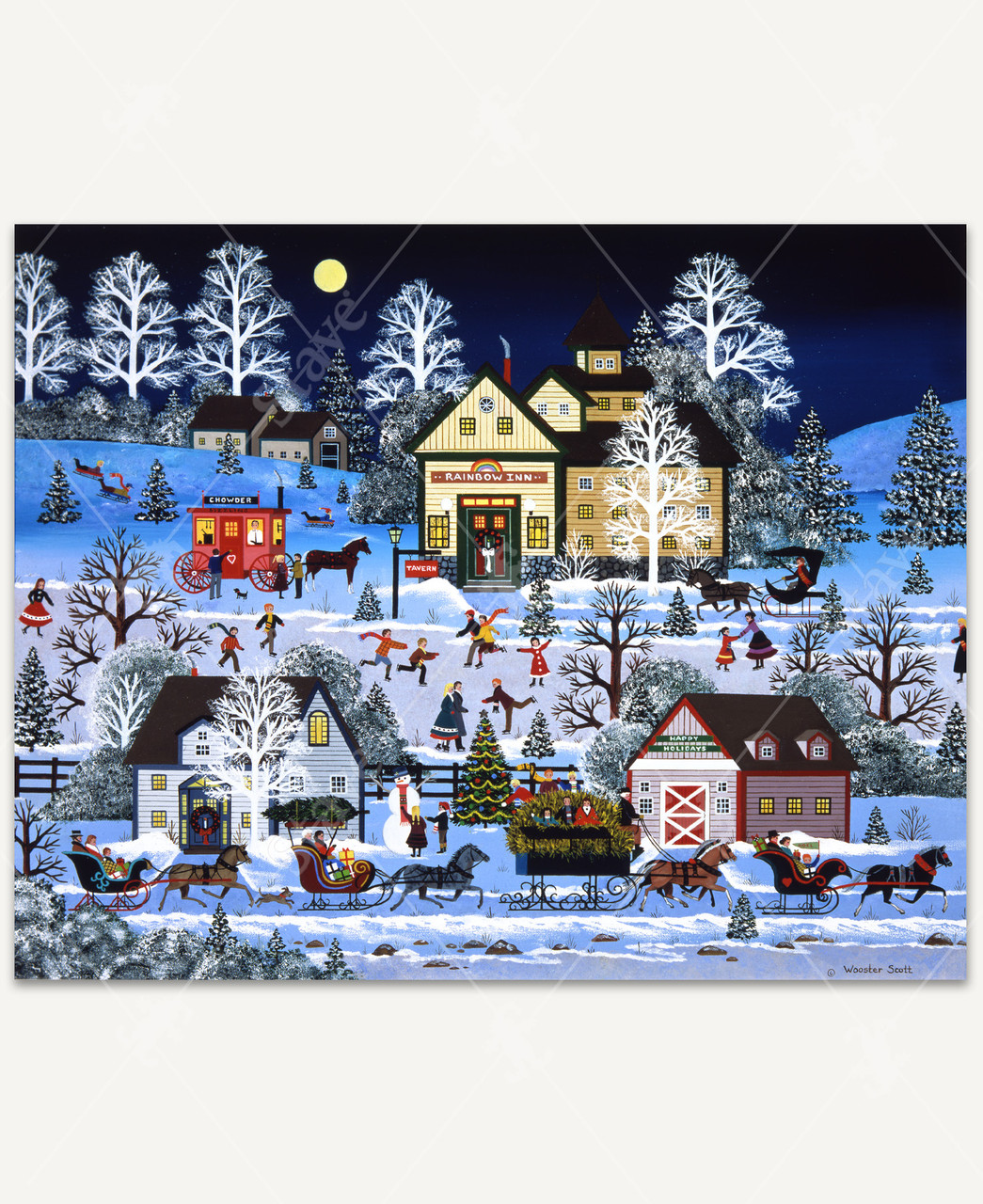 ジェーン・ウースター・スコット クリスマス トラフィック ジャム パズル Christmas Traffic Jam, a traditional puzzle - Stave Puzzles