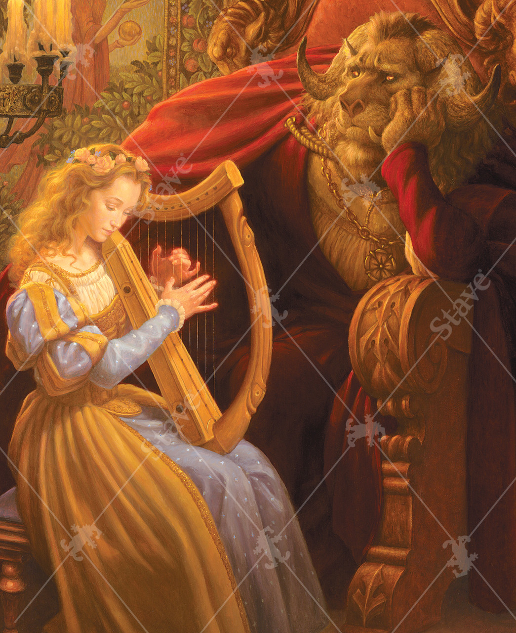 Beauty With The Beast, a traditional puzzle - Stave Puzzles