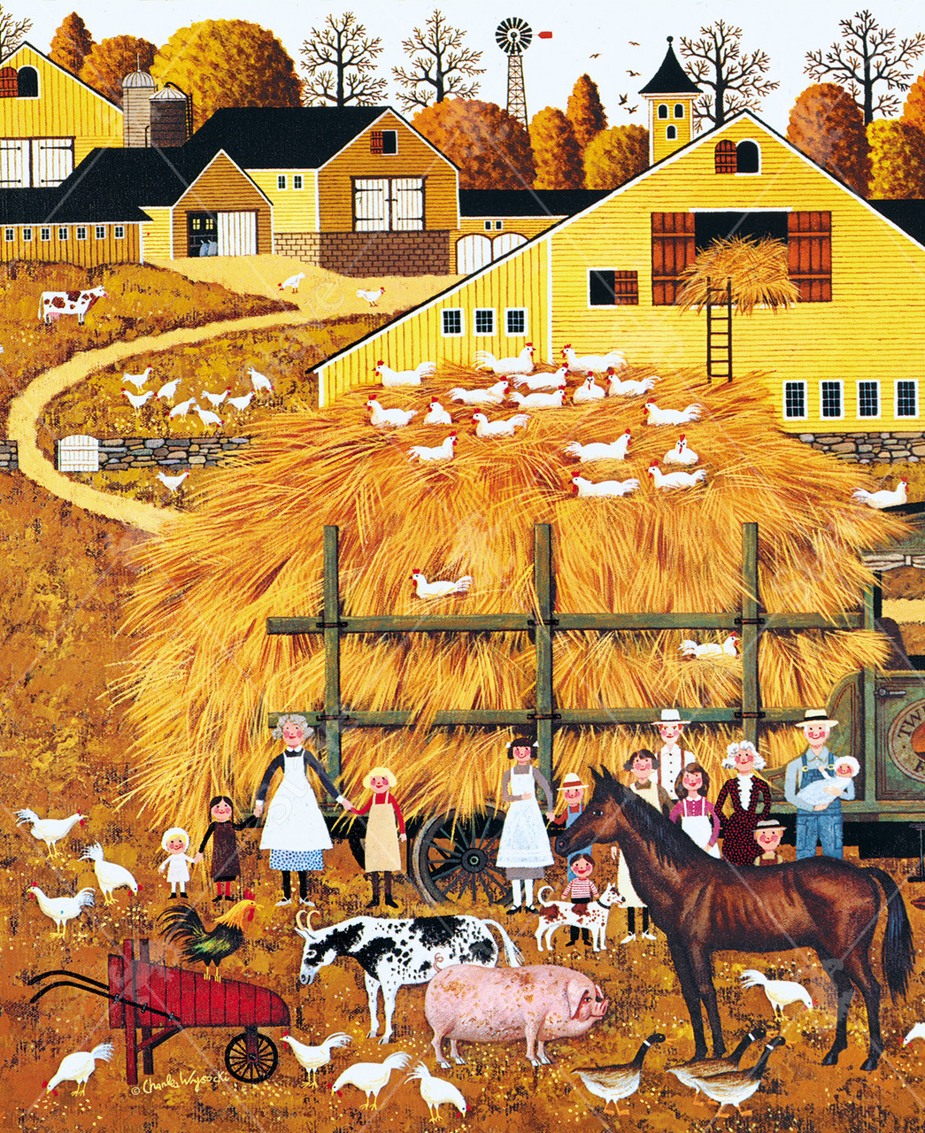 Farm Folk, a traditional puzzle - Stave Puzzles