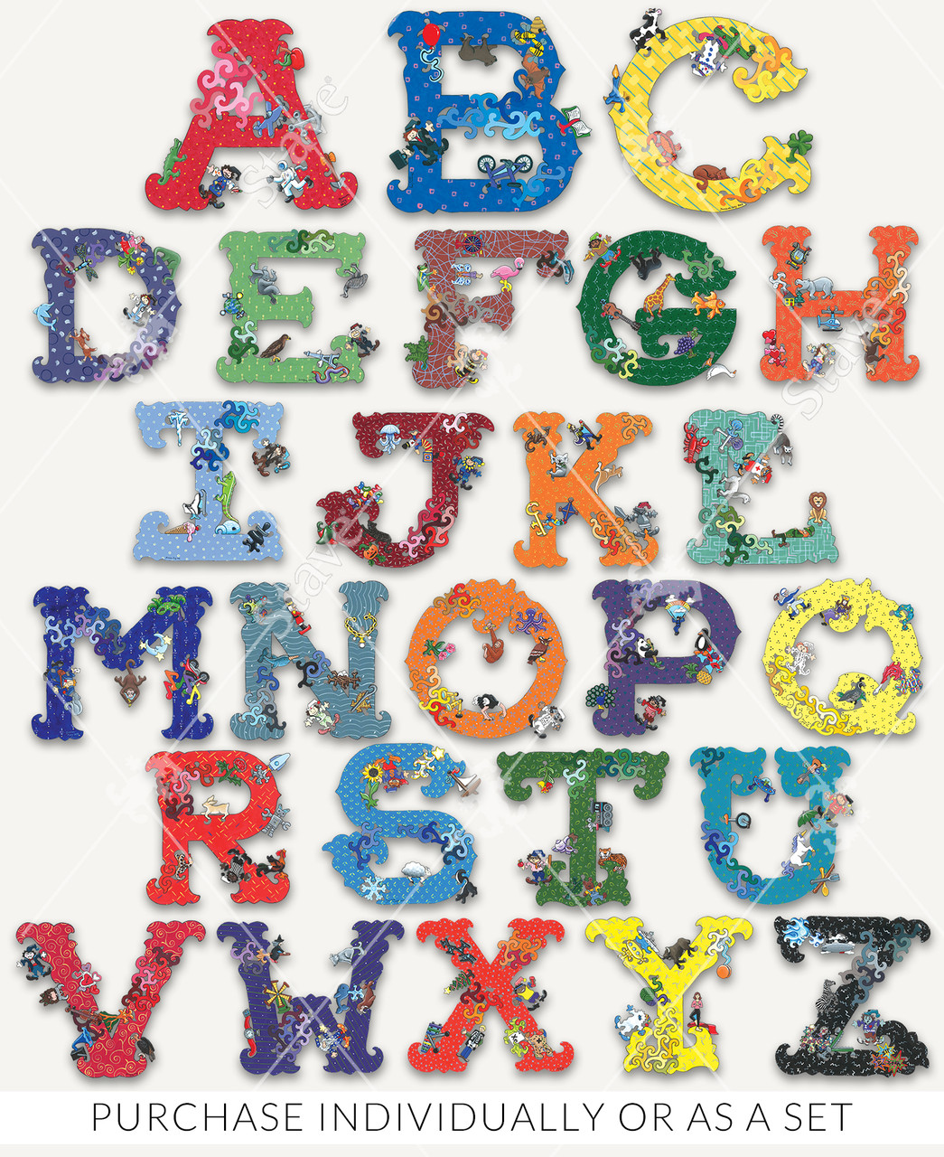 The Alphabet Soup Complete Set Jigsaw Puzzles | Stave Puzzles