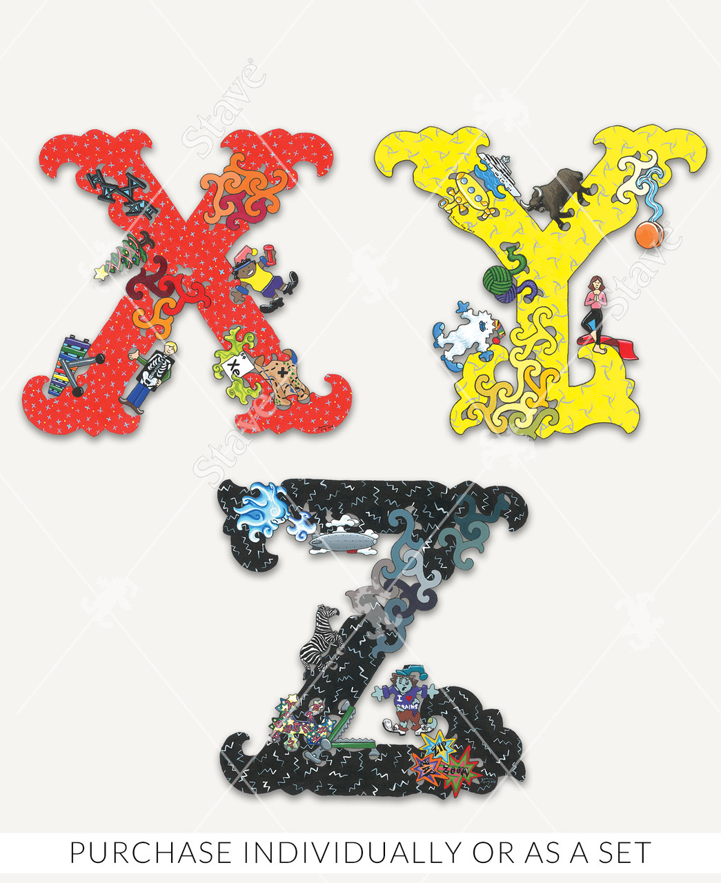 The Alphabet Soup Complete Set Jigsaw Puzzles | Stave Puzzles