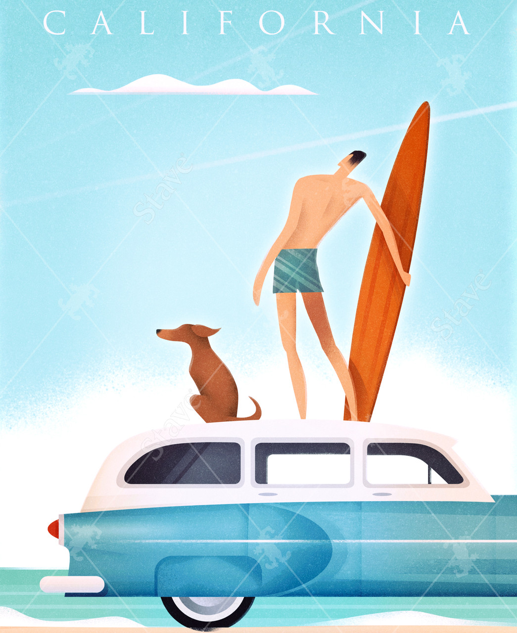 California Surfing, a traditional puzzle - Stave Puzzles