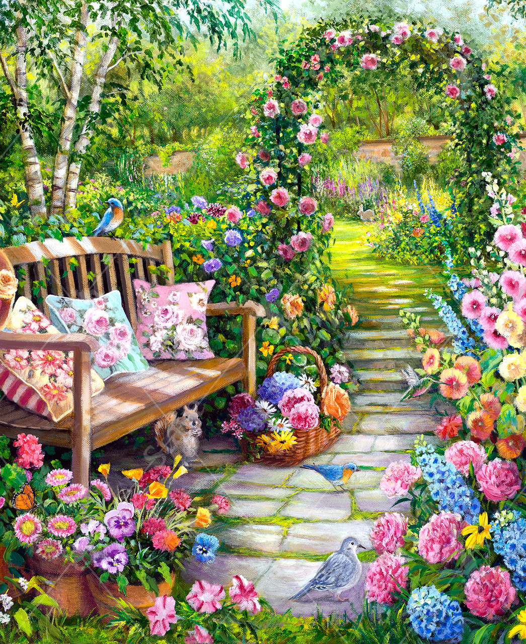 Serenity Garden, a traditional puzzle - Stave Puzzles