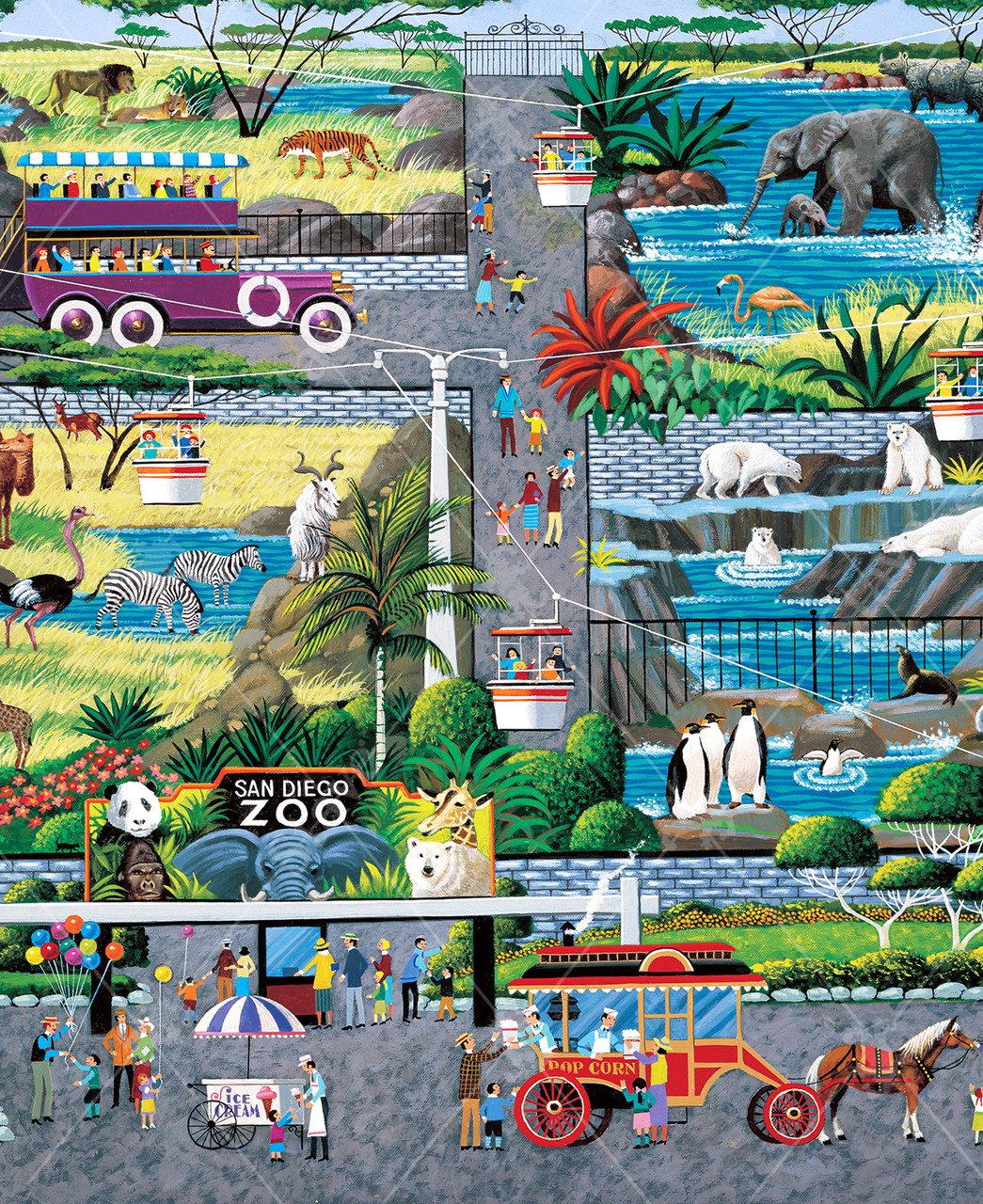 San Diego Zoo, a traditional puzzle - Stave Puzzles