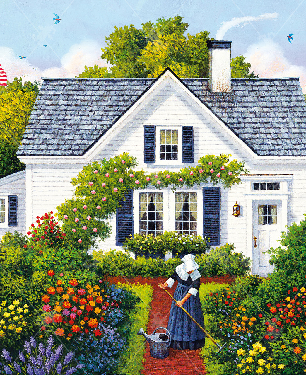Elizabeth's Garden, a traditional puzzle - Stave Puzzles