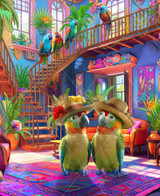  Parrots In Paradise, 300 Pieces 
