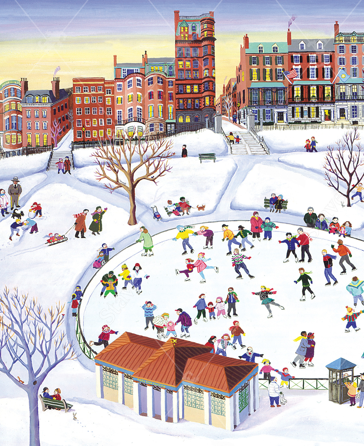 Boston Common Jigsaw Puzzle | Stave Puzzles