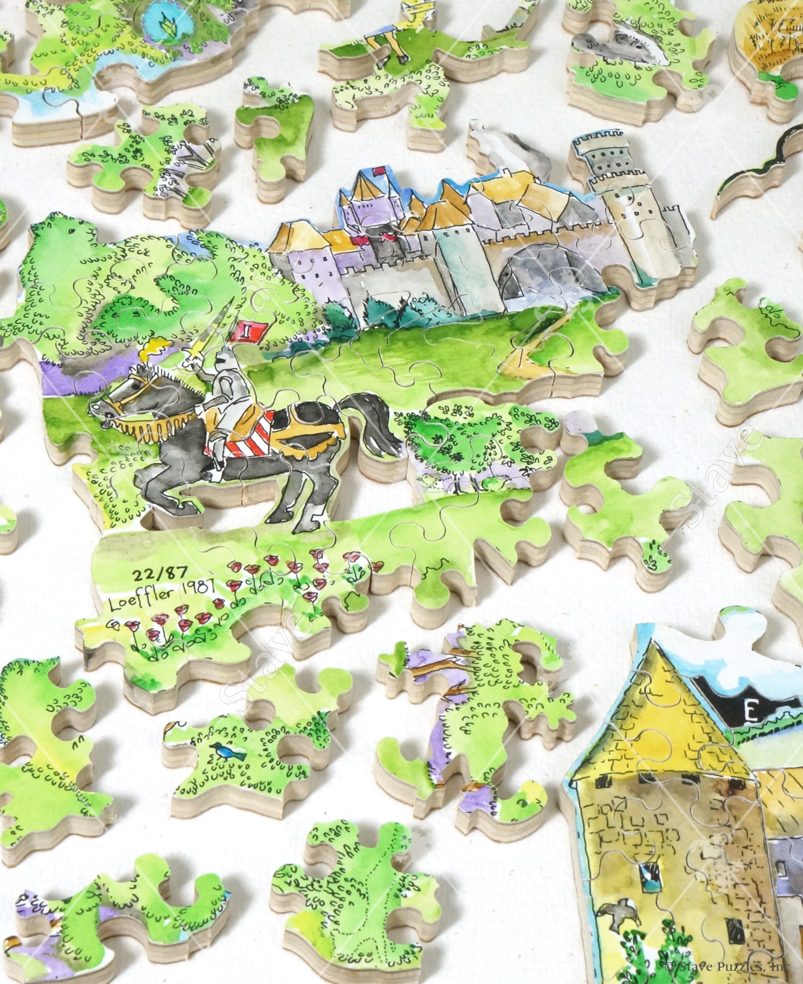 Limited Edition Jigsaw Puzzles, Handpainted Jigsaw Puzzles Stave Puzzles