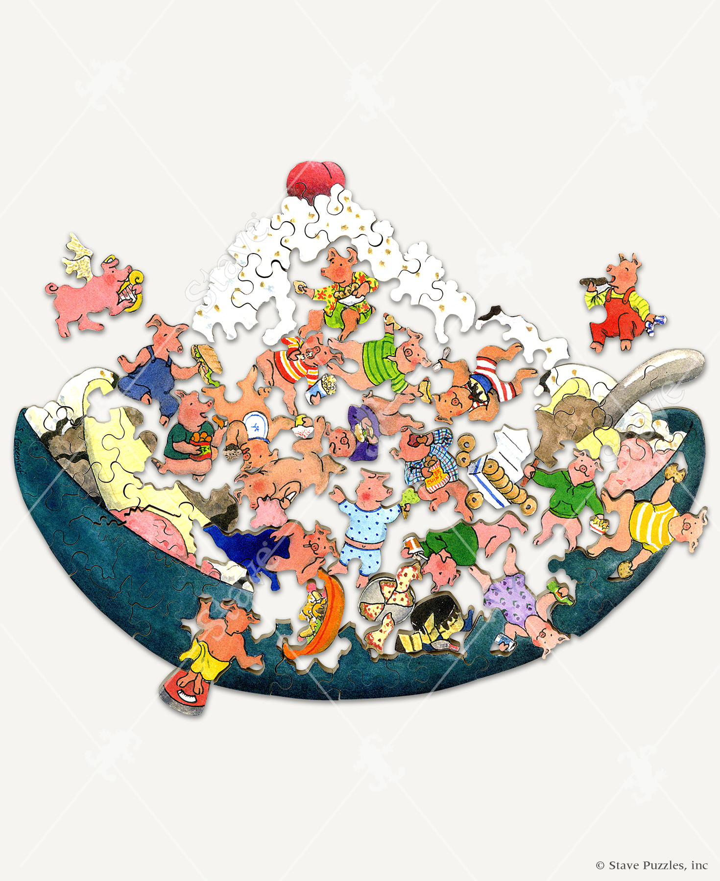 Bed Hogs, a traditional puzzle Stave Puzzles