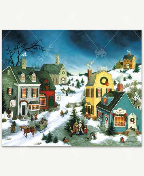 Xmas柄　 Gallery Holly & the Joy Holly Jolly Christmas - Risograph Card - Yellow Owl Workshop