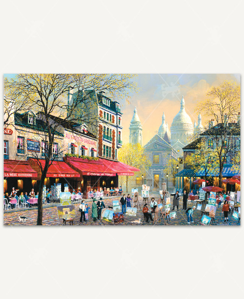 Paris Artist Square Jigsaw Puzzle | Stave Puzzles
